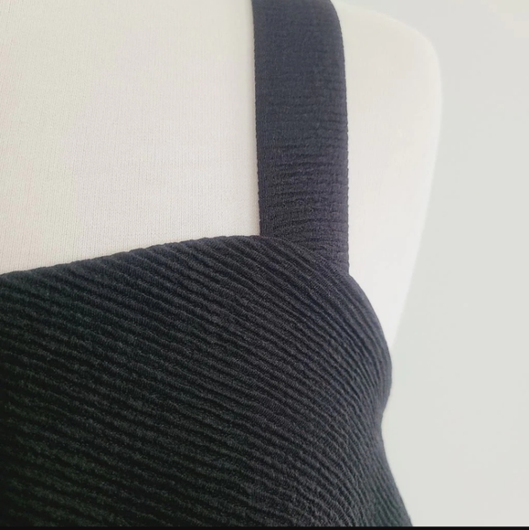Madewell black strappy layered crop tank top size XXsmal - Picture 13 of 13